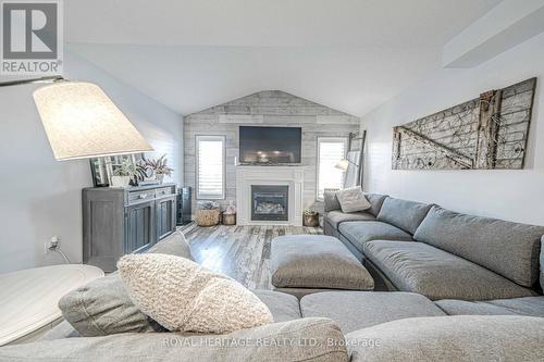 1156 Edward Bolton Crescent, Oshawa, ON - Indoor Photo Showing Living Room With Fireplace