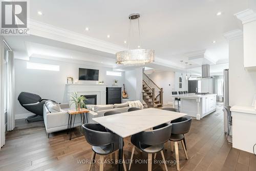 41 Howarth Avenue, Toronto, ON - Indoor Photo Showing Dining Room With Fireplace