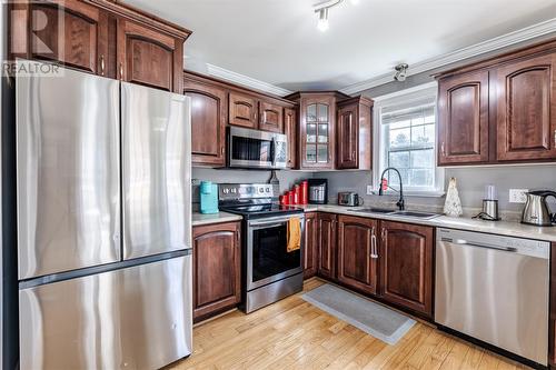 91 Camrose Drive, Paradise, NL - Indoor Photo Showing Kitchen With Double Sink