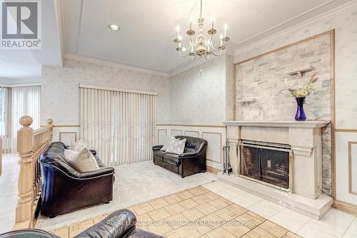 4128 Tapestry Trail, Mississauga, ON - Indoor With Fireplace