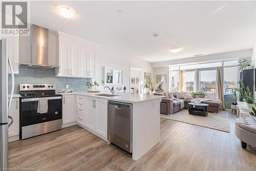 1 Redfern Street Unit# 409, Hamilton, ON - Indoor Photo Showing Kitchen With Stainless Steel Kitchen