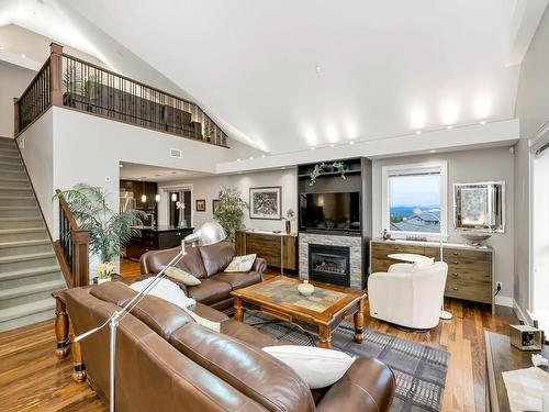 802-1400 Lynburne Pl, Langford, BC - Indoor Photo Showing Living Room With Fireplace