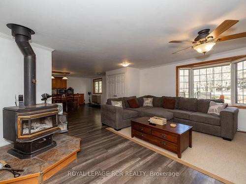 202 North St, Grey Highlands, ON - Indoor Photo Showing Living Room With Fireplace