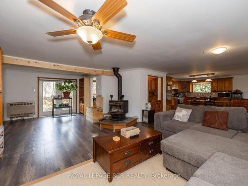 202 North St, Grey Highlands, ON - Indoor Photo Showing Living Room With Fireplace