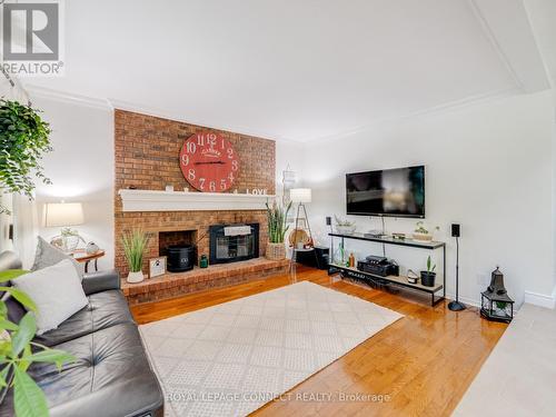 1885 New Street, Pickering, ON - Indoor Photo Showing Living Room With Fireplace