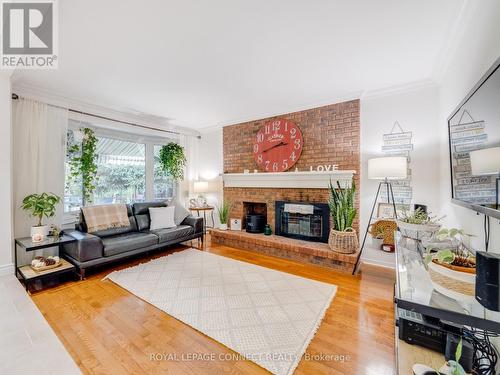 1885 New Street, Pickering, ON - Indoor Photo Showing Living Room With Fireplace