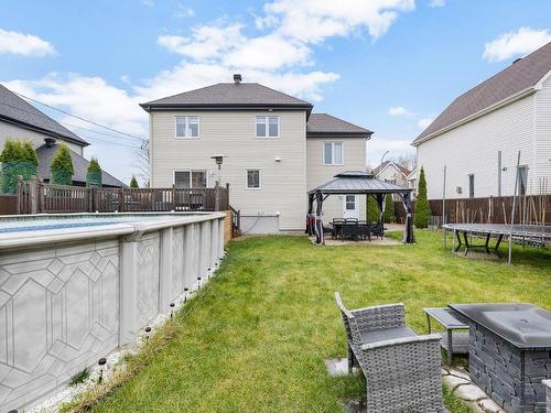 Backyard - 13 Rue Des Cyprès, Blainville, QC - Outdoor With Above Ground Pool With Backyard With Exterior