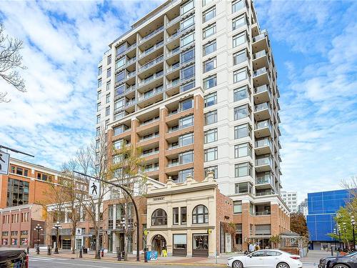 1403-728 Yates St, Victoria, BC - Outdoor With Balcony With Facade