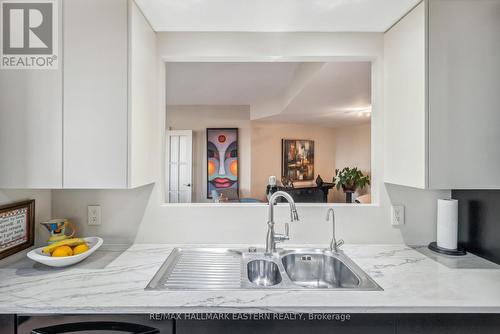 502 - 2 George Street N, Peterborough (Downtown), ON - Indoor Photo Showing Kitchen With Double Sink