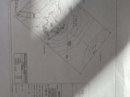 Plan (croquis) - Ch. Des Lacs, Mont-Blanc, QC 