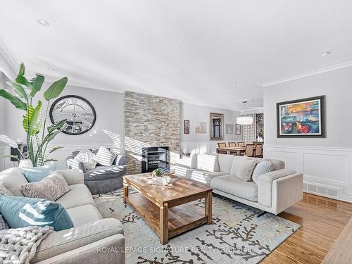 21 Page Ave, Toronto, ON - Indoor Photo Showing Living Room With Fireplace