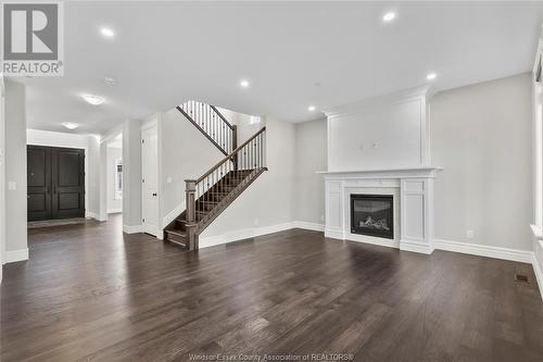 8356 Annie, Amherstburg, ON - Indoor Photo Showing Living Room With Fireplace