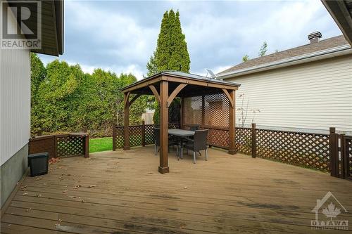 Back deck with gazebo - 225 Twelfth Street E, Cornwall, ON - Outdoor With Deck Patio Veranda With Exterior