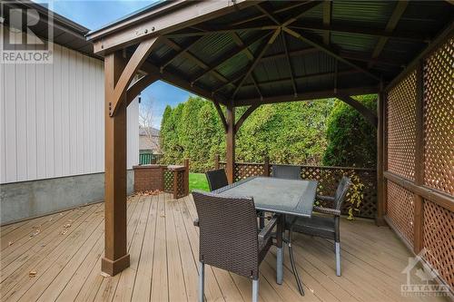 Back deck with gazebo - 225 Twelfth Street E, Cornwall, ON - Outdoor With Deck Patio Veranda With Exterior