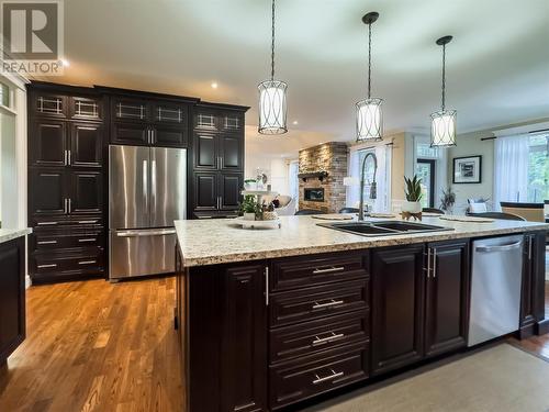 17 Dock Point Street, Marystown, NL - Indoor Photo Showing Kitchen With Double Sink With Upgraded Kitchen