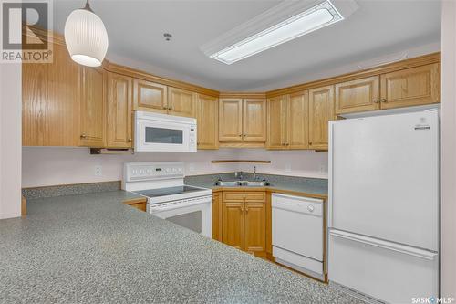 306 2909 Arens Road E, Regina, SK - Indoor Photo Showing Kitchen With Double Sink