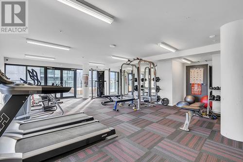 485 Groves Avenue Unit# 1105, Kelowna, BC - Indoor Photo Showing Gym Room