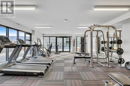 485 Groves Avenue Unit# 1105, Kelowna, BC - Indoor Photo Showing Gym Room