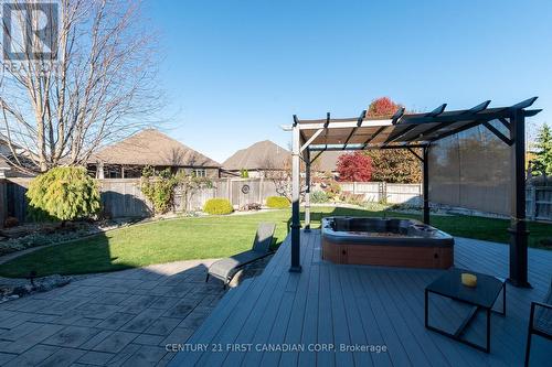 Backyard Oasis - 377 Darcy Drive S, Strathroy-Caradoc (Ne), ON - Outdoor With Deck Patio Veranda