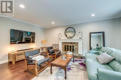 1460 Caulder Drive, Oakville, ON - Indoor Photo Showing Living Room With Fireplace