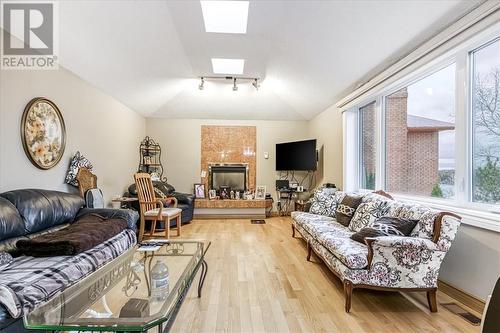 402 Maki Avenue, Sudbury, ON - Indoor Photo Showing Living Room With Fireplace