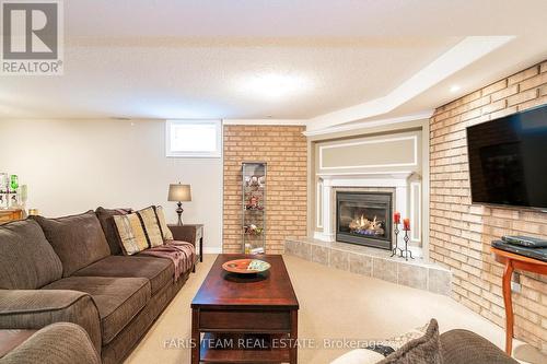 187 Sproule Drive, Barrie, ON - Indoor Photo Showing Living Room With Fireplace