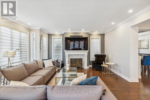 36 Lampman Crescent, Brampton, ON - Indoor Photo Showing Living Room With Fireplace