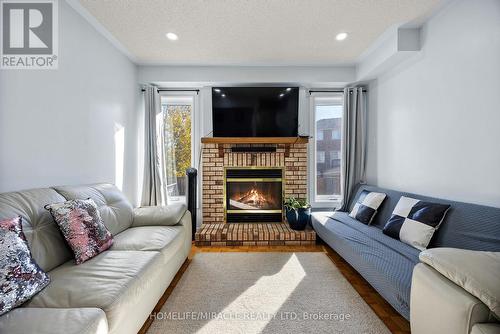 18 Amazon Court, Brampton, ON - Indoor Photo Showing Living Room With Fireplace