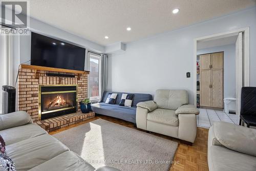 18 Amazon Court, Brampton, ON - Indoor Photo Showing Living Room With Fireplace