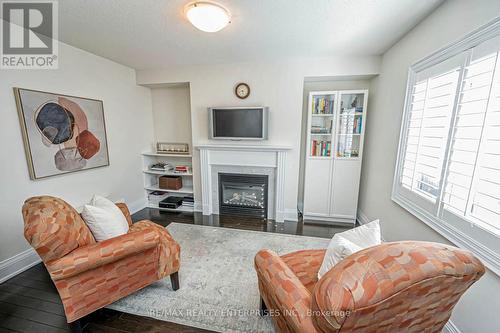 39 Lampman Crescent, Brampton, ON - Indoor Photo Showing Living Room With Fireplace