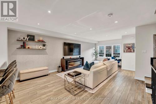 34 Mayland Trail, Hamilton, ON - Indoor Photo Showing Living Room With Fireplace