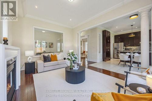 60 Marbrook Street, Richmond Hill, ON - Indoor Photo Showing Living Room With Fireplace