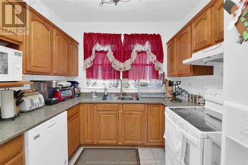 1407 Hall, Windsor, ON - Indoor Photo Showing Kitchen With Double Sink