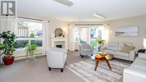 305 - 131 Clapperton Street, Barrie, ON - Indoor Photo Showing Living Room With Fireplace