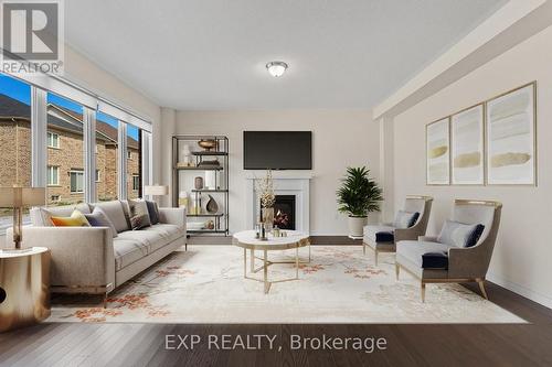 71 Royal Fern Crescent, Caledon, ON - Indoor Photo Showing Living Room With Fireplace