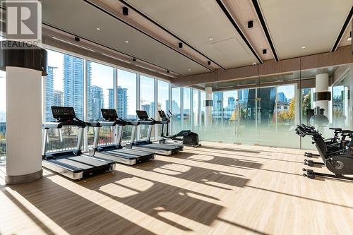 1710 4730 Lougheed Highway, Burnaby, BC - Indoor Photo Showing Gym Room