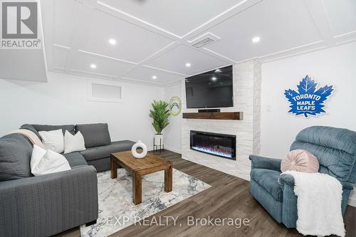 51 Allendale Road, Brampton, ON - Indoor Photo Showing Living Room With Fireplace