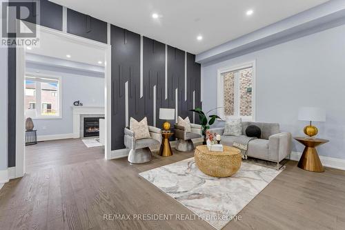 223 Granite Ridge Trail, Hamilton, ON - Indoor Photo Showing Living Room With Fireplace