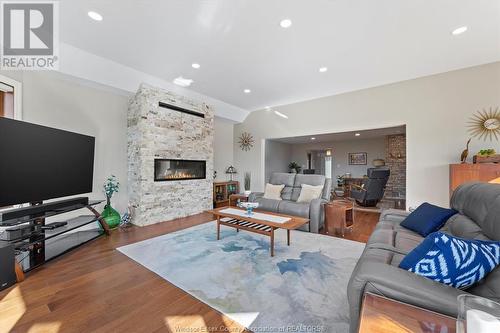 5735 Huron Church Line Road, Lasalle, ON - Indoor Photo Showing Living Room With Fireplace