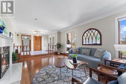 5735 Huron Church Line Road, Lasalle, ON - Indoor Photo Showing Living Room With Fireplace