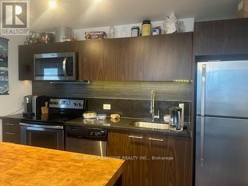 2607 - 390 Cherry Street, Toronto, ON - Indoor Photo Showing Kitchen With Upgraded Kitchen