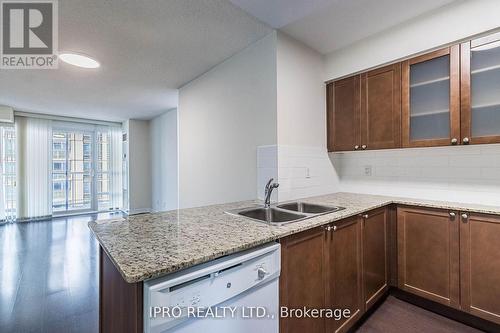 2401 - 761 Bay Street, Toronto, ON - Indoor Photo Showing Kitchen With Double Sink