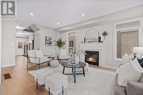 46 Broome Avenue, Clarington (Courtice), ON - Indoor Photo Showing Other Room With Fireplace