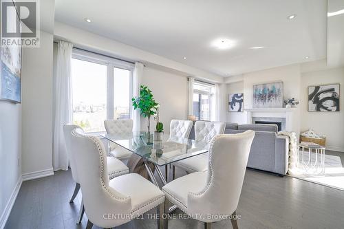 6 Stubbs Lane, Aurora, ON - Indoor Photo Showing Dining Room With Fireplace