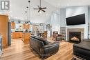 96 Huyck'S Bay Road, Prince Edward County (Wellington), ON  - Indoor Photo Showing Living Room With Fireplace 