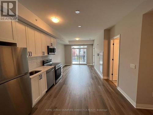 205 - 480 Gordon Krantz Avenue, Milton, ON - Indoor Photo Showing Kitchen With Stainless Steel Kitchen With Upgraded Kitchen