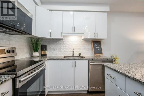 25B - 1430 Highland Road W, Kitchener, ON - Indoor Photo Showing Kitchen With Stainless Steel Kitchen With Upgraded Kitchen