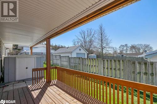 Deck with a storage unit and a yard - 73 Lywood Street Unit# 2, Belleville, ON - Outdoor With Deck Patio Veranda With Exterior