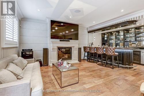 1256 Mineola Gardens, Mississauga, ON - Indoor With Fireplace