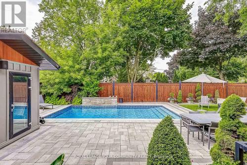 1256 Mineola Gardens, Mississauga, ON - Outdoor With In Ground Pool With Backyard